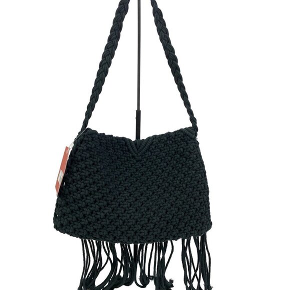 Mossimo Women's Black Crocheted Purse - Picture 2 of 7